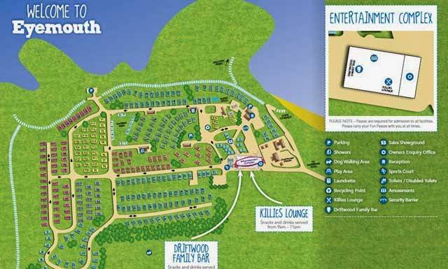 Eyemouth Caravan Park Map
